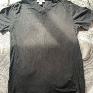 black blouse, v neck